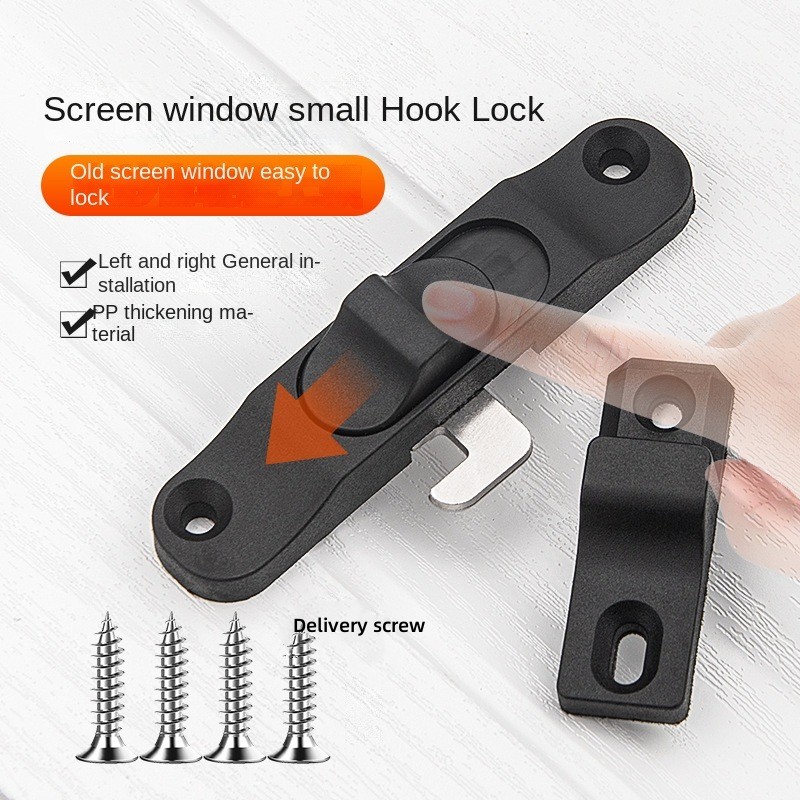 Window Lock Bar - Spring Plastic Push-Pull Folding Door Window