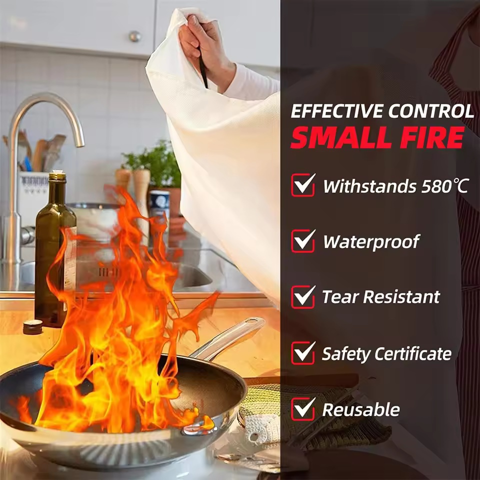 1mx1m Fire Blanket Emergency E - Fire Blanket Kitchen review and price