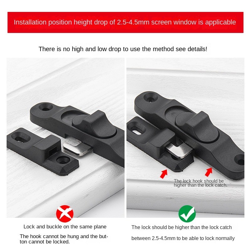 Spring Plastic Push-Pull Foldi - Window Lock Bar review and price