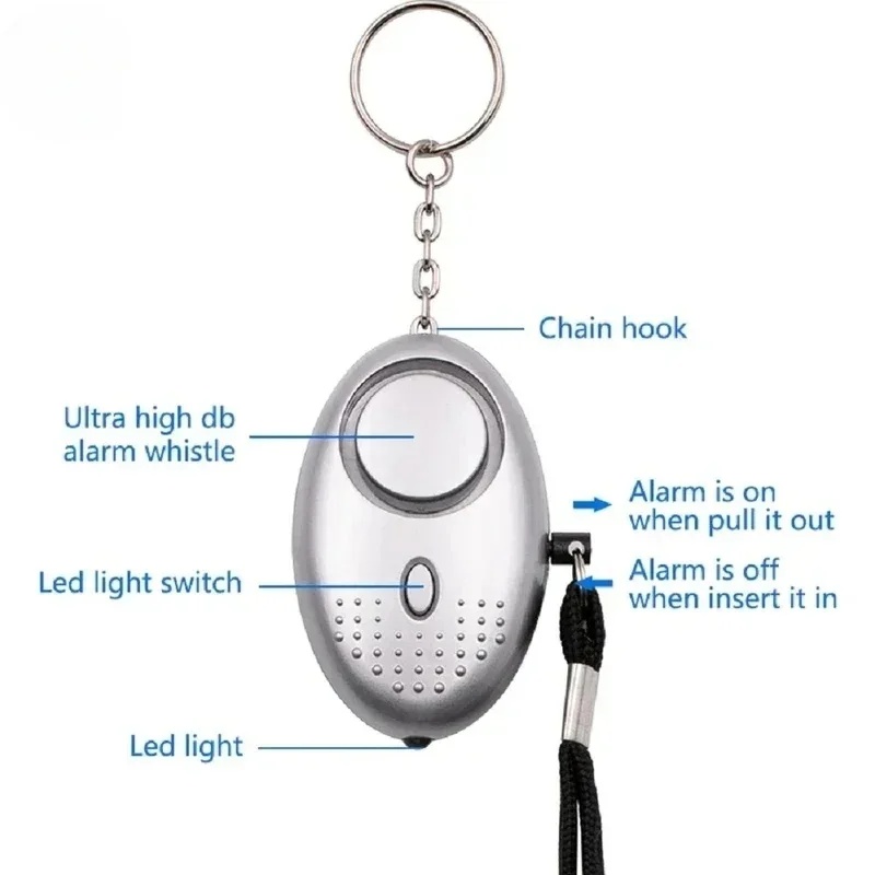 1/2Pcs Self Defense Alarm Anti - Personal Alarm Keychain review and price