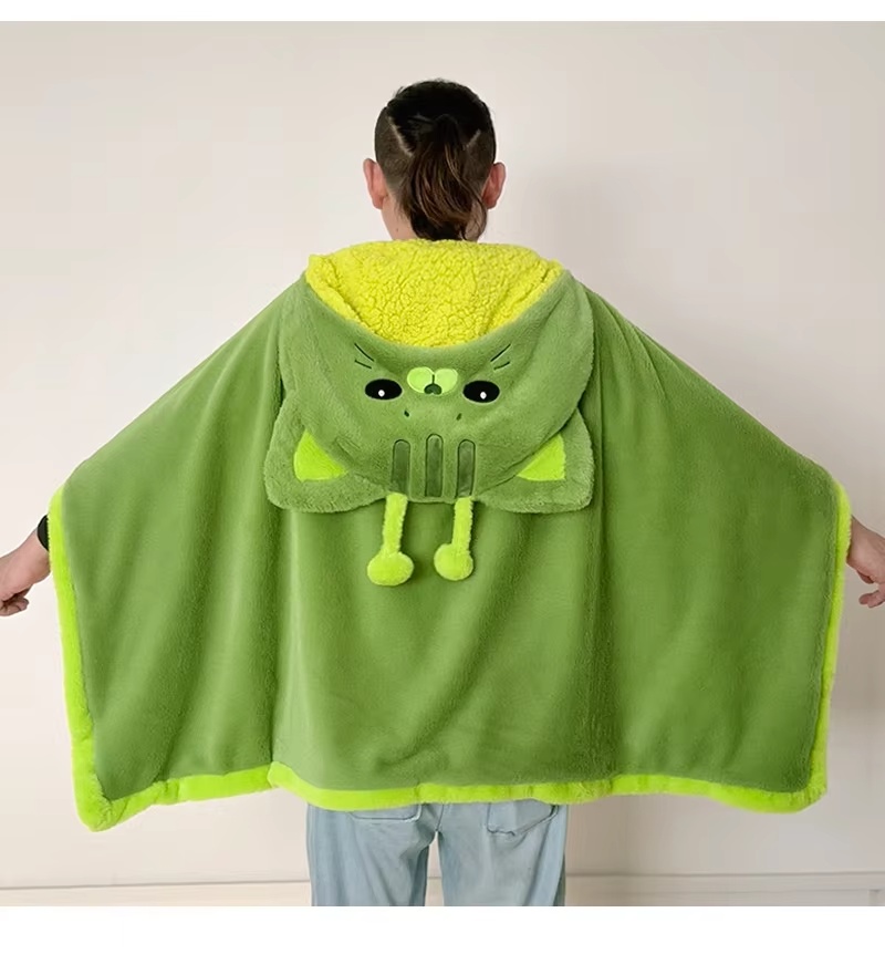 Cartoon Cute Alien Cat Hooded  - Fire Blanket Kitchen review and price