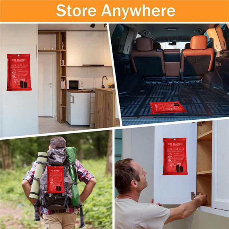 B48B-8PCS Emergency Fire Blank - Fire Blanket Kitchen review and price